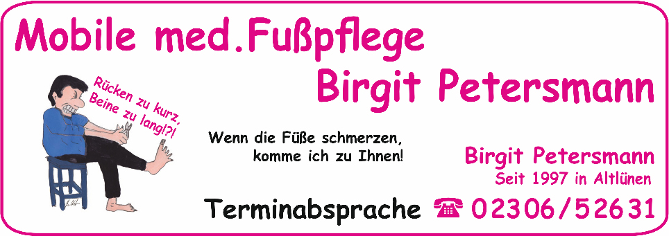 Birgit Petersmann Werbeblock